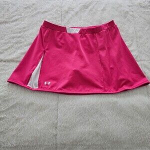 Under Armour Pink/White Mini Tennis or Pickleball Skort. Size Medium
